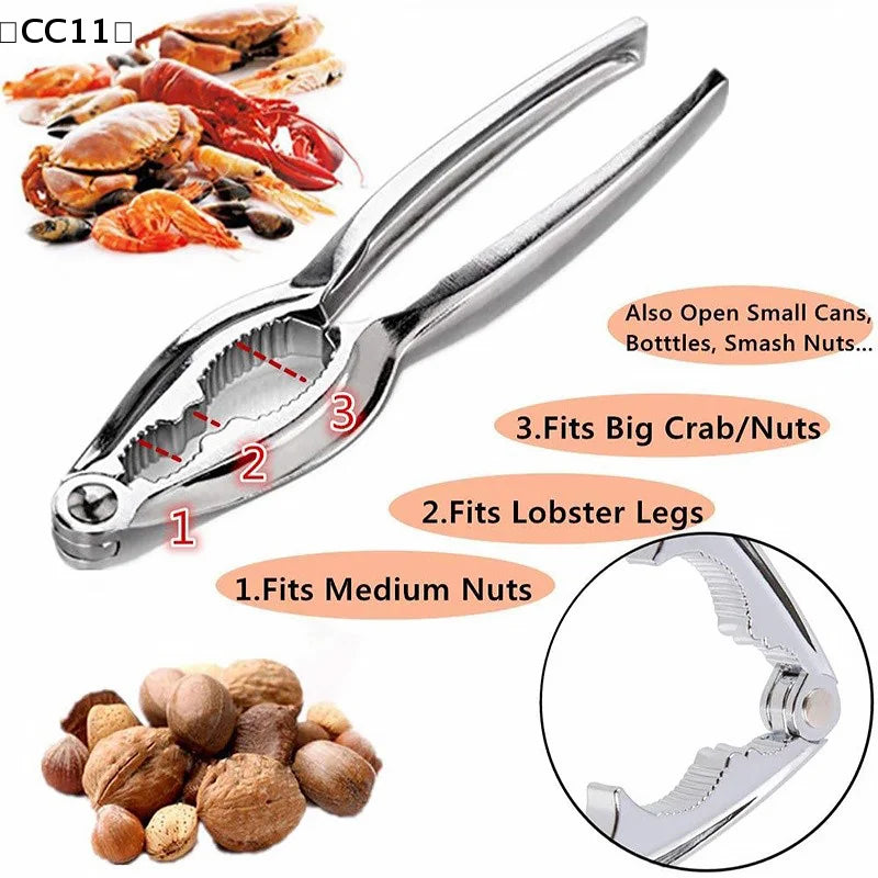 Stainless Steel Seafood Cracker Set – Crab & Lobster Tools Seafood Tool Set Qme
