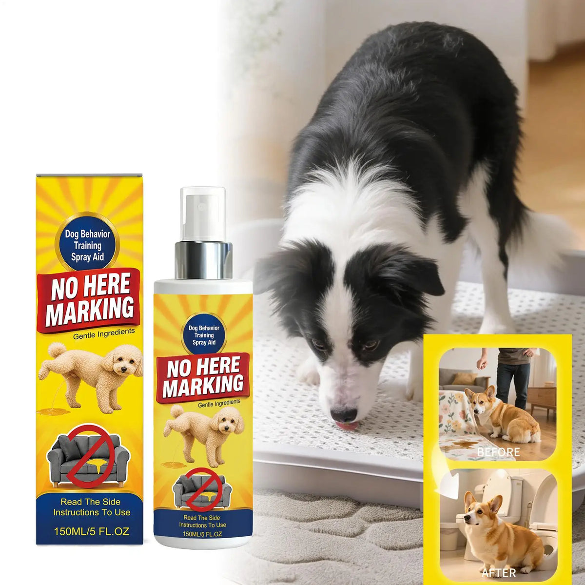 Dog Potty Training Spray – Puppy Toilet Training Solution Dog Training Spray Qme