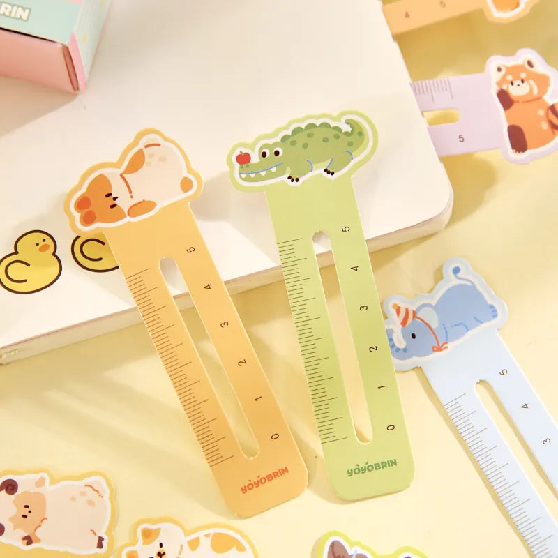 Cute Pet Series Ruler Bookmarks for Students – Set of 50 Ruler Bookmark Set Qme