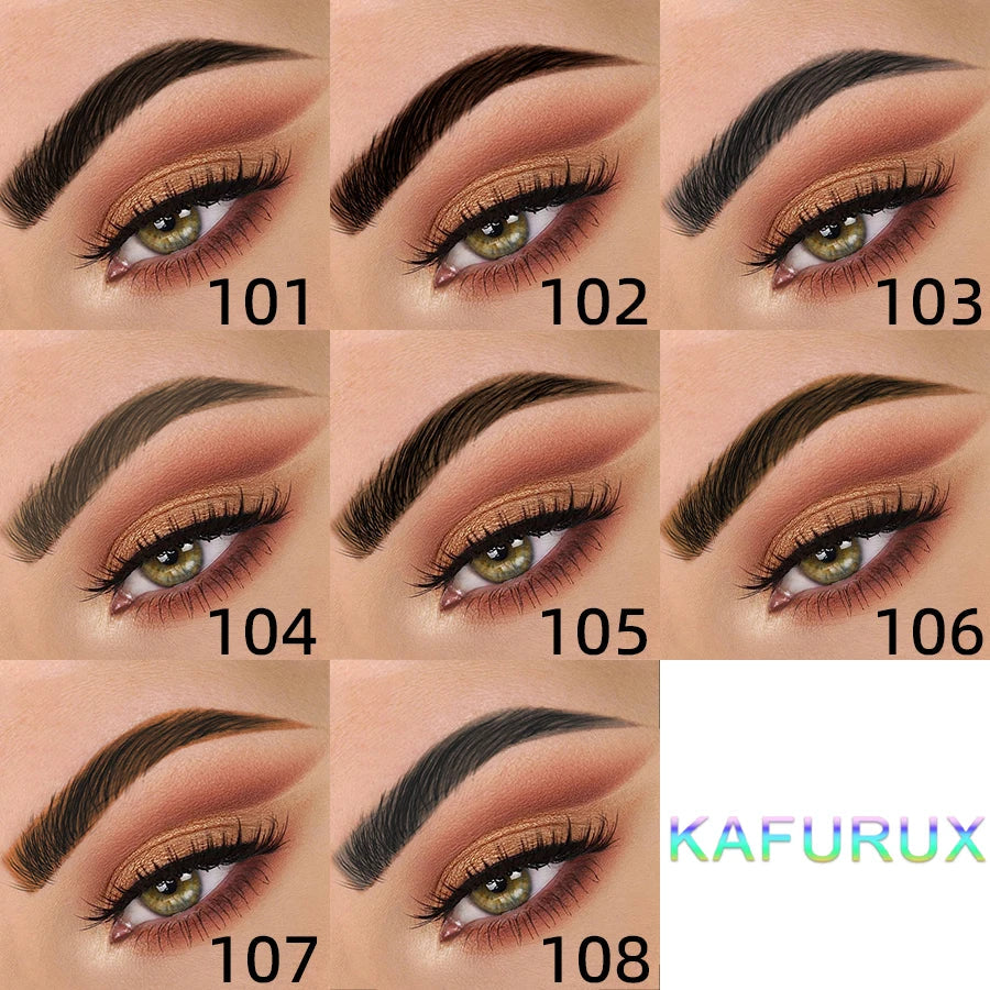 Qme Microblading Eyebrow Pen – 8 Colors, Waterproof Fork Tip Eyebrow Makeup Pen Qme