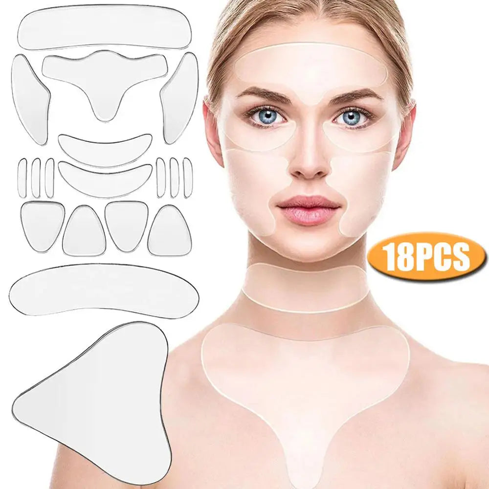 Silicone Anti-Wrinkle Face Patches – Forehead, Cheek & Eye Anti-Wrinkle Patches Qme