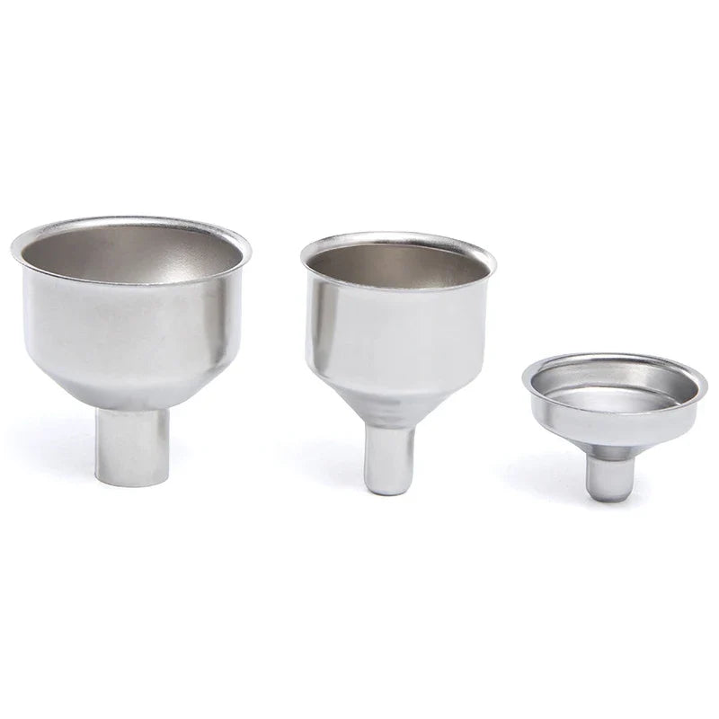 Stainless Steel Mini Funnel Set for Bar, Wine & Kitchen Kitchen Funnel Set Qme