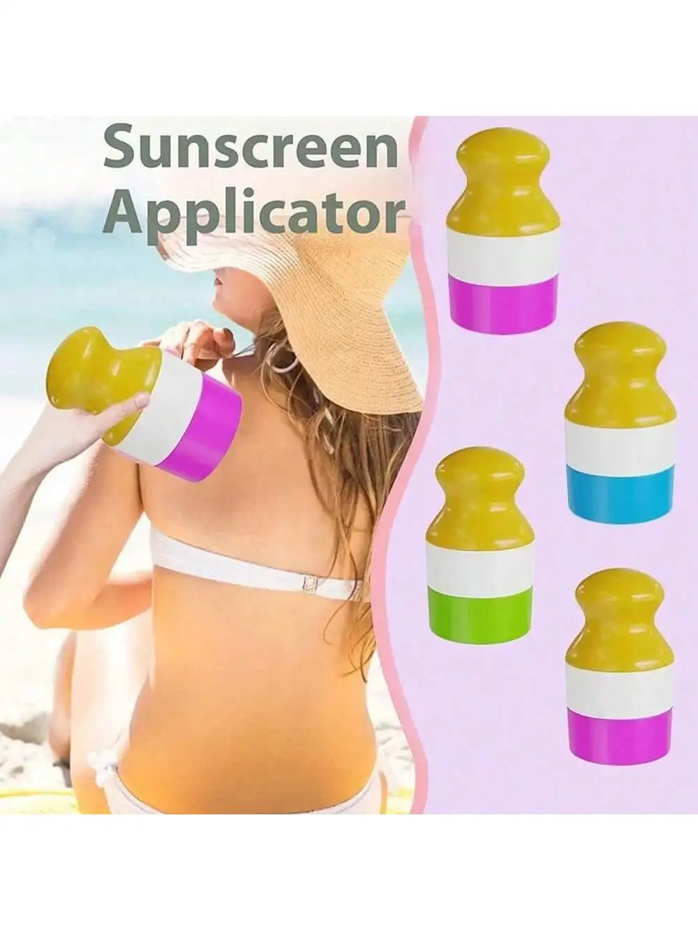 Refillable Sunscreen Roller Applicator – 100ml Travel Bottle Sunscreen Roller Applicator Qme