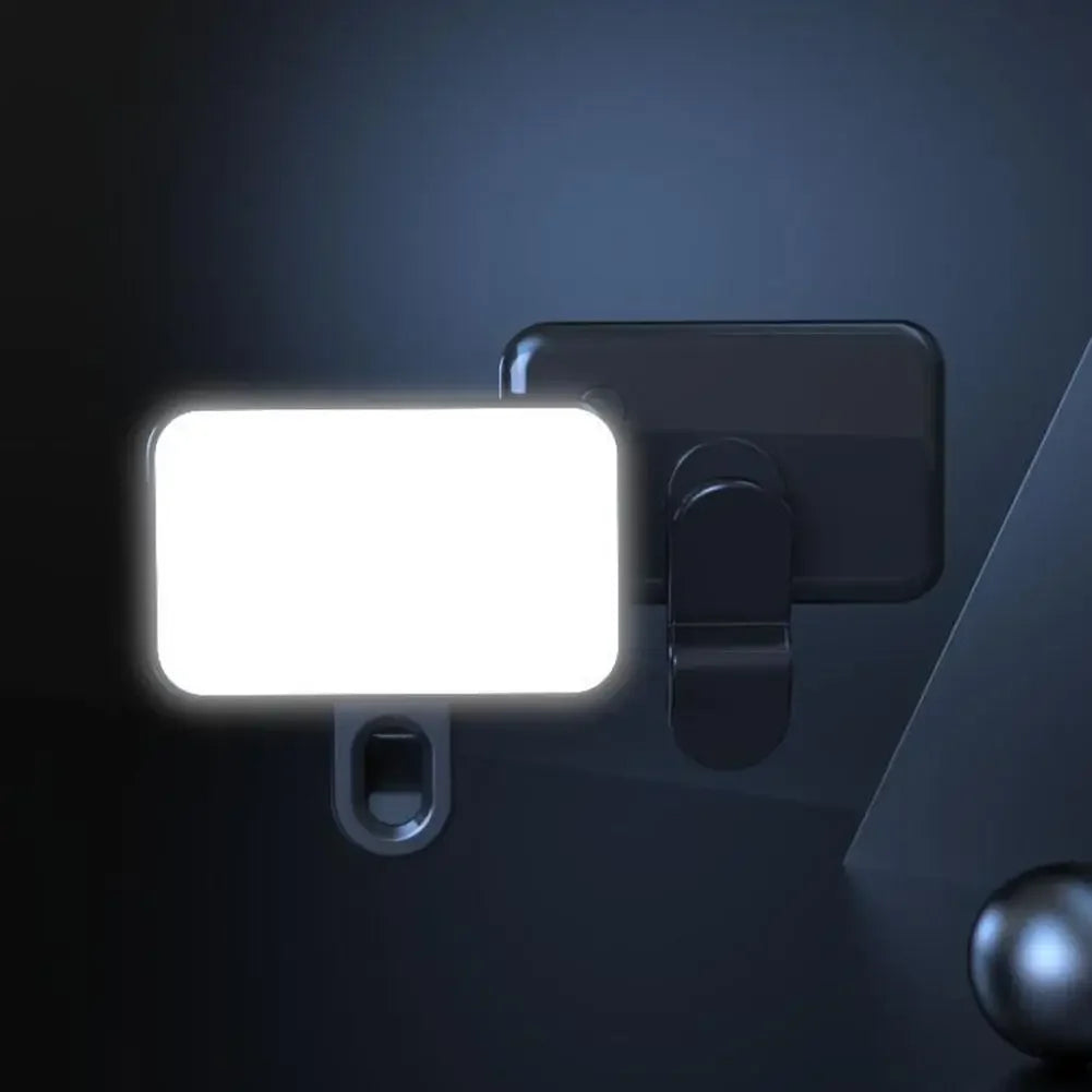 Mini Rechargeable Clip-On LED Selfie Fill Light – 3 Modes LED Selfie Fill Light Qme