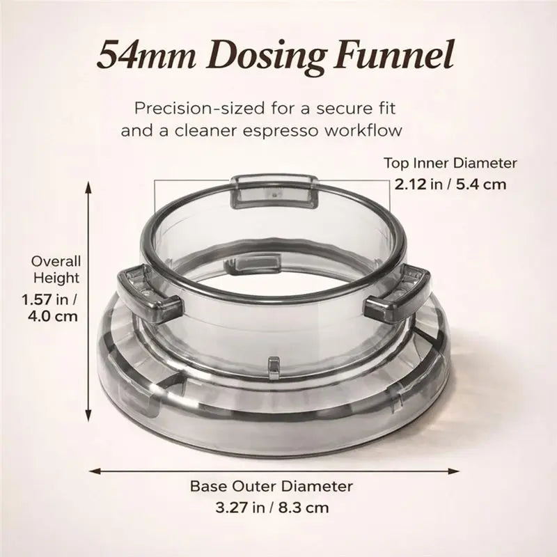 54mm Twist-Lock Dosing Funnel for Breville Espresso Machines Espresso Dosing Funnel Qst