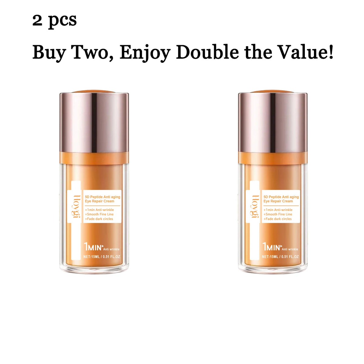 Hoygi 15ML Peptide Eye Cream – Firming & Deep Moisturizing Peptide Eye Cream Qst 2 pcs