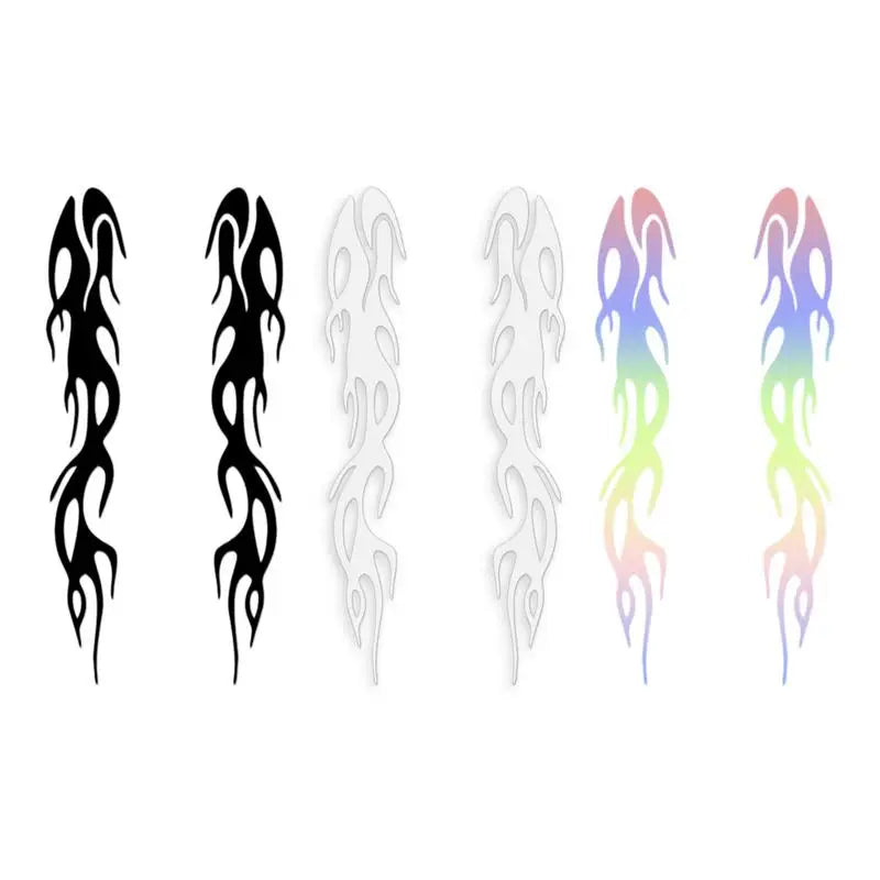 Reflective Flame Stickers – Waterproof Motorcycle Car Decals Motorcycle Decal Stickers Qst