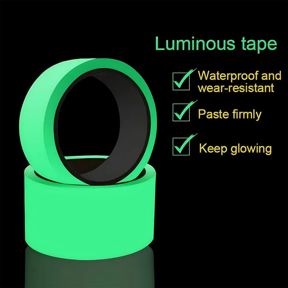 5m Glow in the Dark Anti-Slip Tape | Waterproof Photoluminescent Anti-Slip Safety Tape Qme