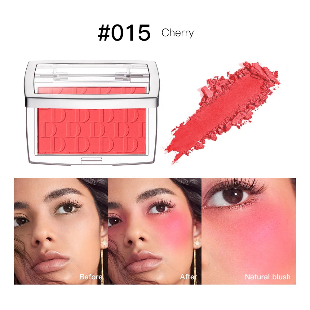 Danchel 3D Embossed Blush Palette – 6 Shades Cheek Contour Face Blush Palette Qst 015 Cherry
