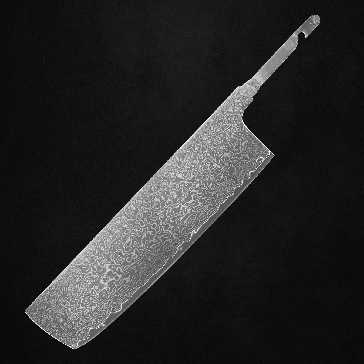 67-Layer Damascus Steel Nakiri Knife Blank Blade – DIY Kitchen Damascus Knife Blank Qst