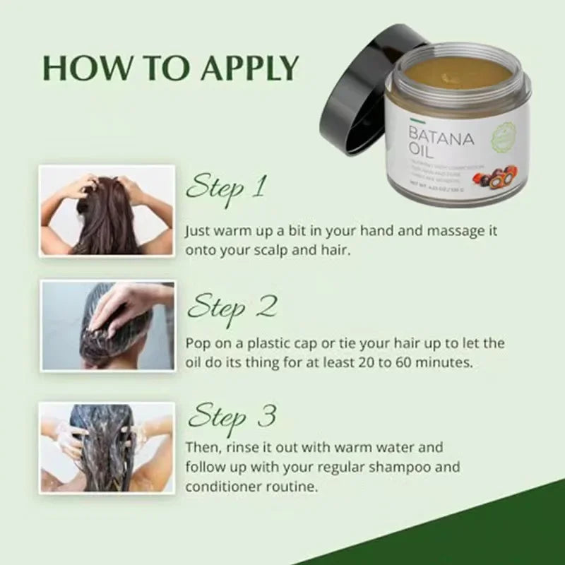 Raw Batana Oil – 100% Natural Hair Growth Oil for Men & Women Natural Hair Oil Qme