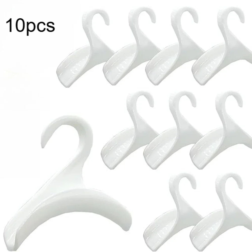 Wardrobe Handbag Hooks – 10 Pcs Closet Bag Organizer Wardrobe Bag Hooks Qme White-10pcs