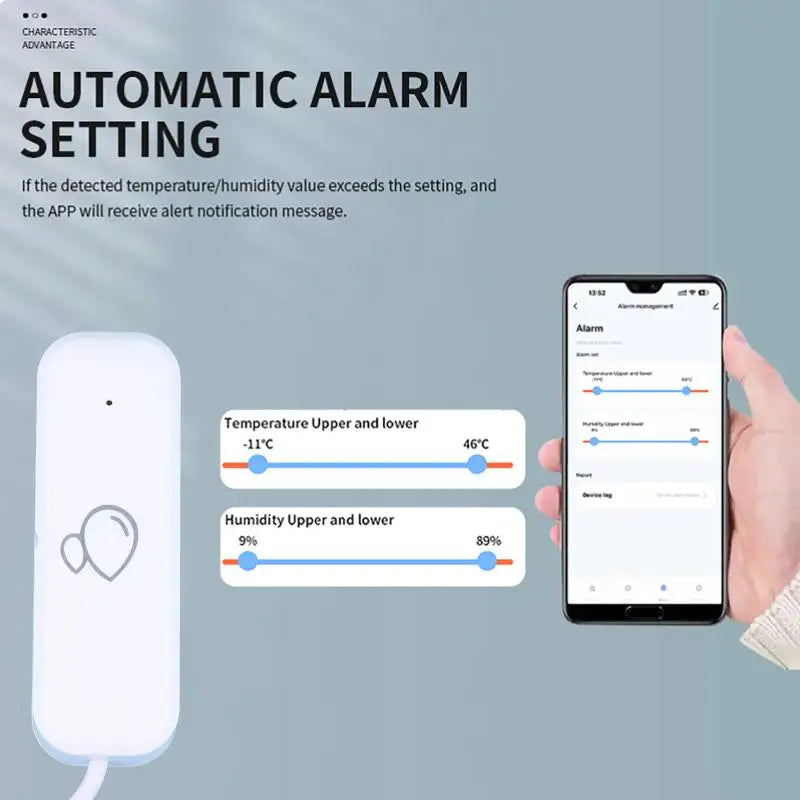 WiFi Water Leak Detector – Smart Flood Sensor with App Alerts Smart Leak Detector Qme
