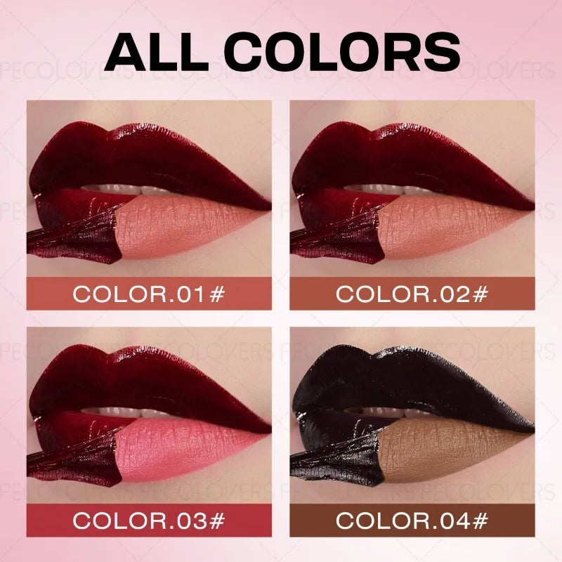 Multi-Color Tear-Out Lip Gloss | Long-Lasting Lip Contour Lip Gloss Qme