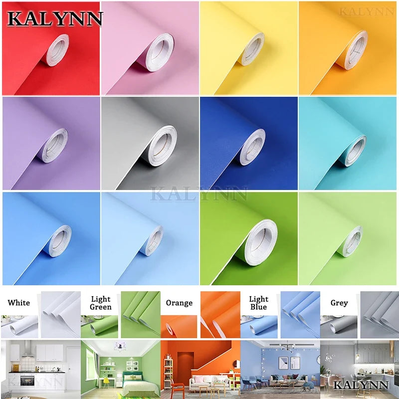 Peel & Stick Solid Color Contact Paper – Self-Adhesive Vinyl Peel & Stick Wallpaper Qme
