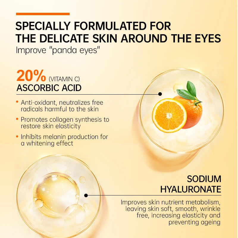 JoyPretty Vitamin C Brightening Eye Cream Serum – 20ml Eye Cream Serum Qst