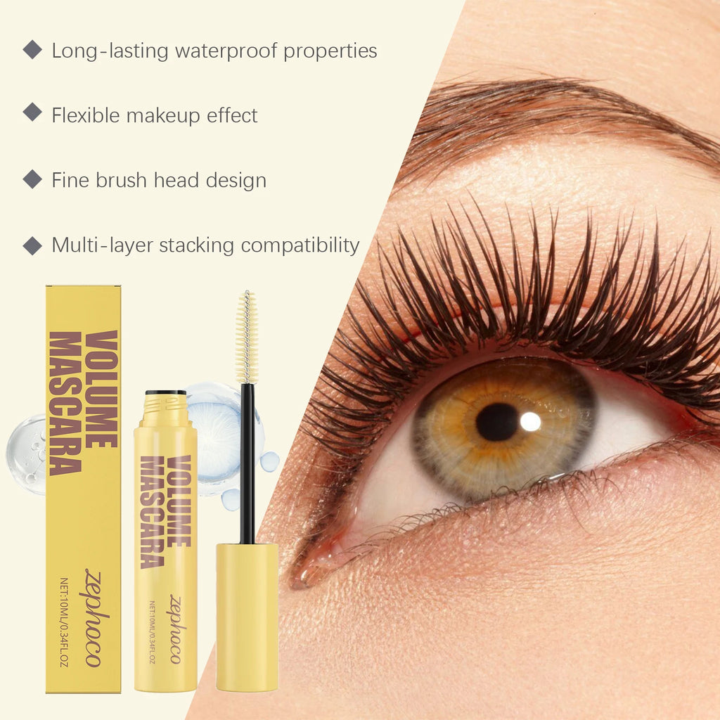 Zephoco Waterproof Mascara – Lengthening & Curling, 10ml Waterproof Mascara Qst