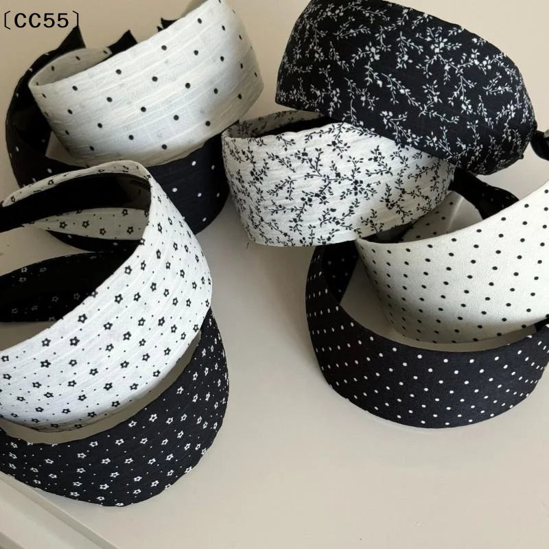 Polka Dot Padded Headband – Thick Sponge Hair Hoop, Multicolor Padded Headband Qst