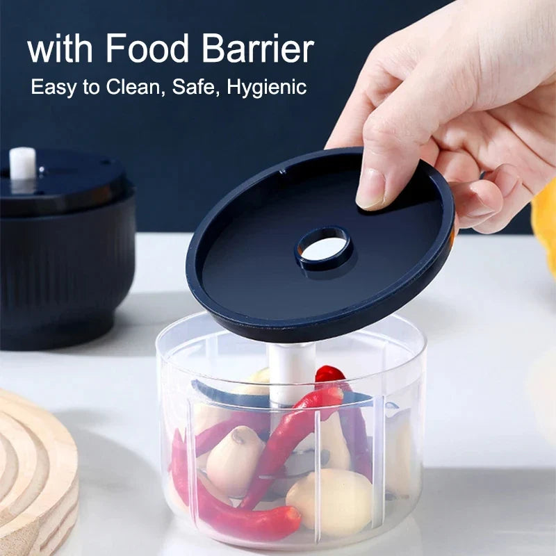 Mini Electric Garlic Chopper – USB Rechargeable Food Processor Electric Food Chopper Qme