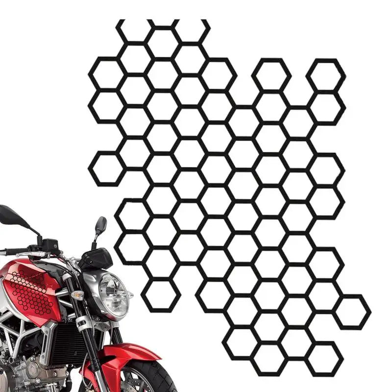 Honeycomb Car & Motorcycle Decal Sticker | PET Vinyl Body Car Body Decal Qst