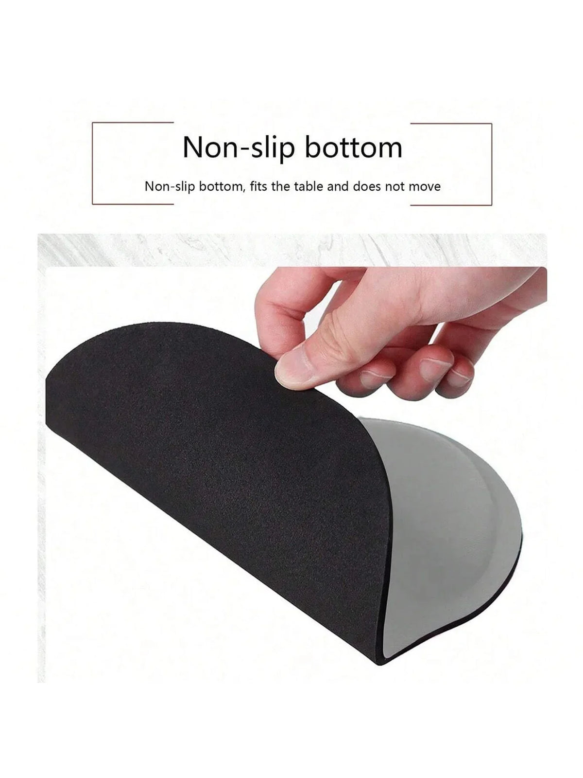 EVA Wrist Rest Mouse Pad – Soft, Non-Slip Ergonomic Support Wrist Rest Mouse Pad Qme