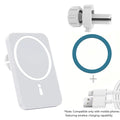 Magnetic Wireless Car Charger Phone Holder – 15W Fast Charge Wireless Car Charger Qme WHITE