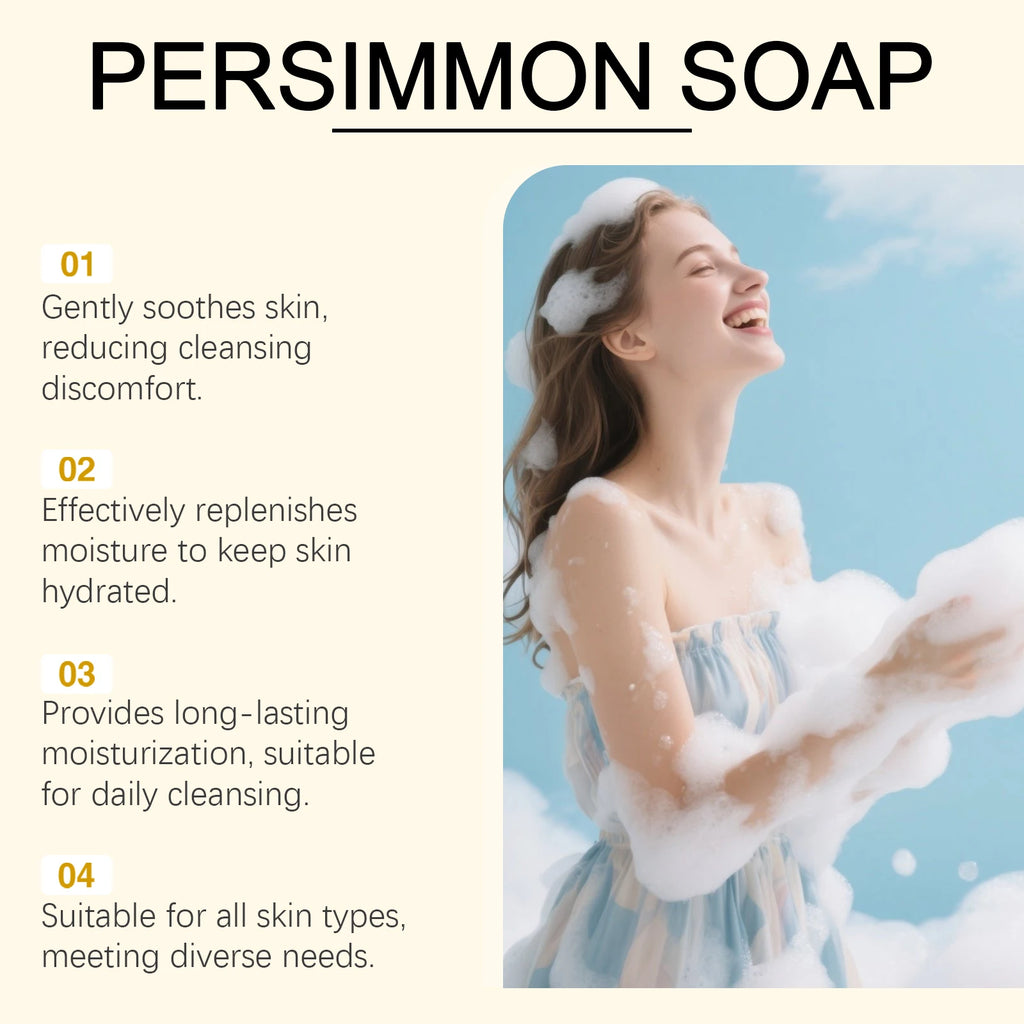 OceAura Persimmon Shea Butter Brightening Soap Bar – All Skin Skin Care Soap Bar Qst
