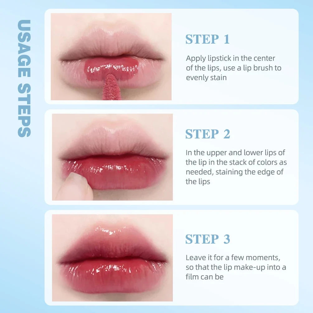 QIBEST Crystal Lip Gloss Mirror Watery Glaze | Long Lasting Lip Gloss Qme