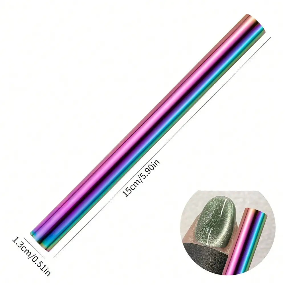 Qme 5-in-1 Cat Eye Nail Art Magnet Cross Tool | DIY Manicure Nail Art Magnet Tool Qme colorful