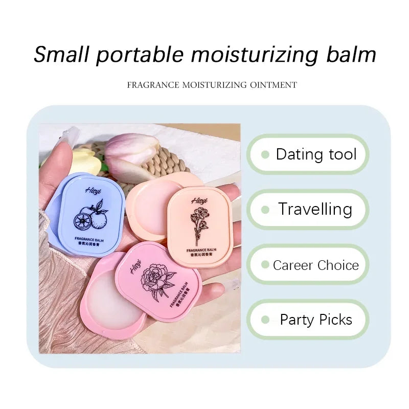 HISYI Solid Perfume Balm – Vegan Floral Scent Compact Solid Perfume Balm Qme