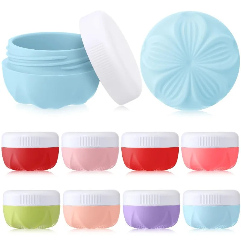 Leak-Proof Silicone Travel Jars 30ml – Refillable Cosmetic Containers Silicone Travel Jars Qme
