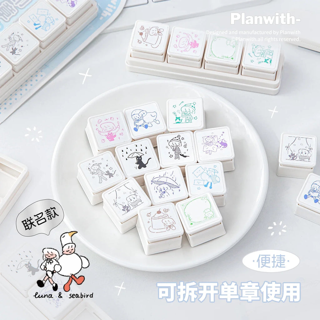 Cute Coffee Wooden Rubber Stamp – Korean Style Scrapbooking Decorative Rubber Stamp Qme