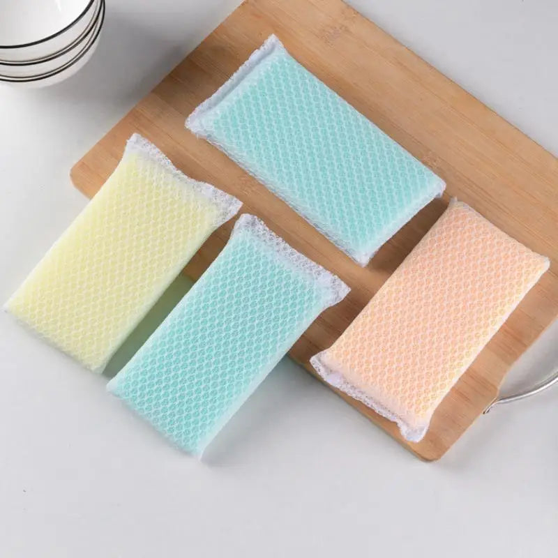 Non-Stick Dish Scouring Sponge Pads 5/10 Pack – Net Foam Dish Scouring Sponge Qst