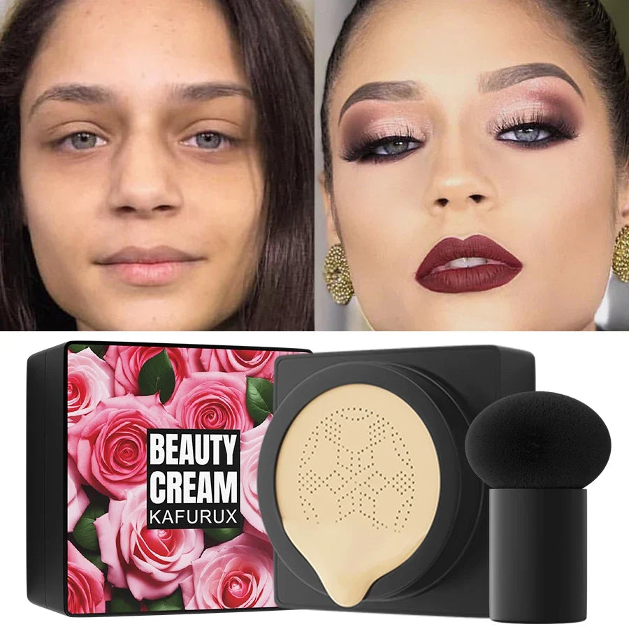 Mushroom Head Air Cushion CC Cream – Moisturizing Foundation Air Cushion Foundation Qme