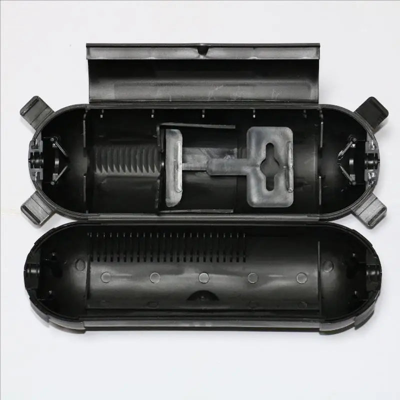 Waterproof Outdoor Cable Junction Box – Dustproof & Weather Resistant Cable Junction Box Qme Black with buckle