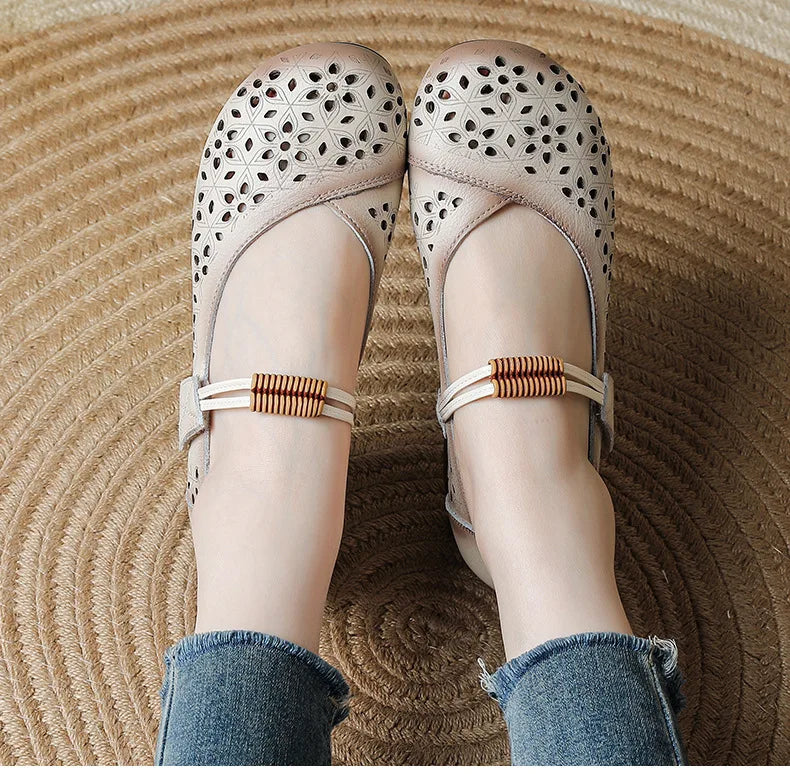 Women's Mary Jane Block Heel Sandals – Retro Buckle Casual Shoes Block Heel Sandals Qst