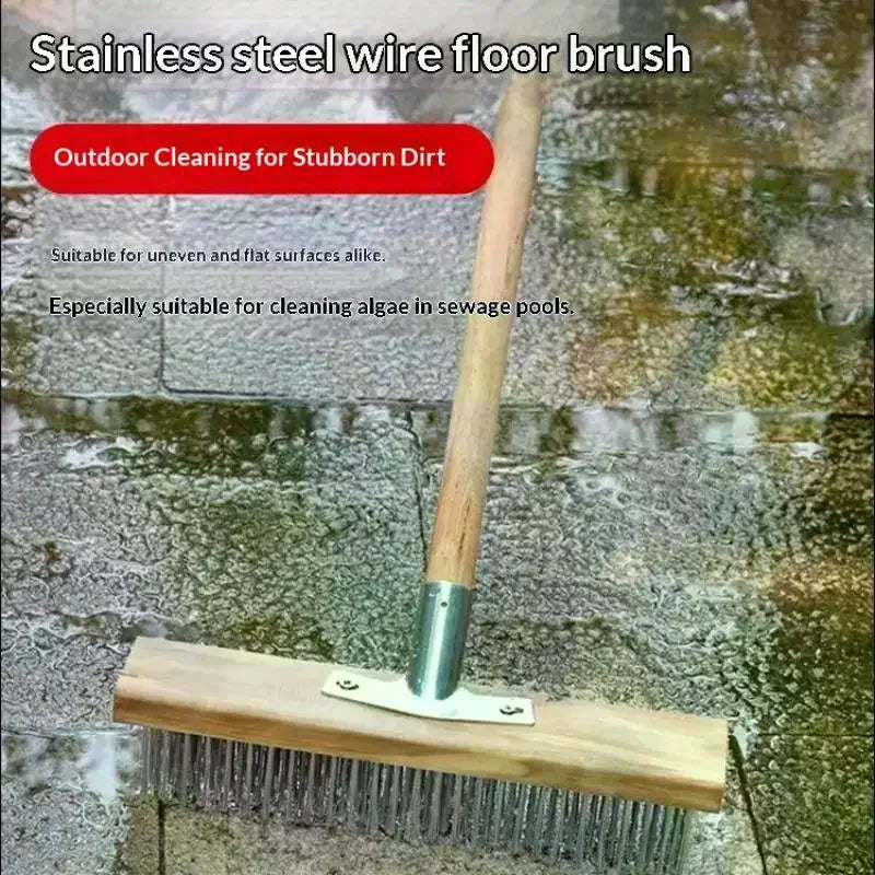 Heavy Duty Steel Wire Deck Brush Head – Patios & Garage Wire Deck Brush Head Qme