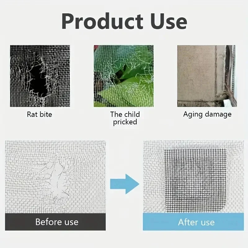 Waterproof Window Screen Repair Tape | Bug-Proof Mesh Patch Screen Repair Tape Qme
