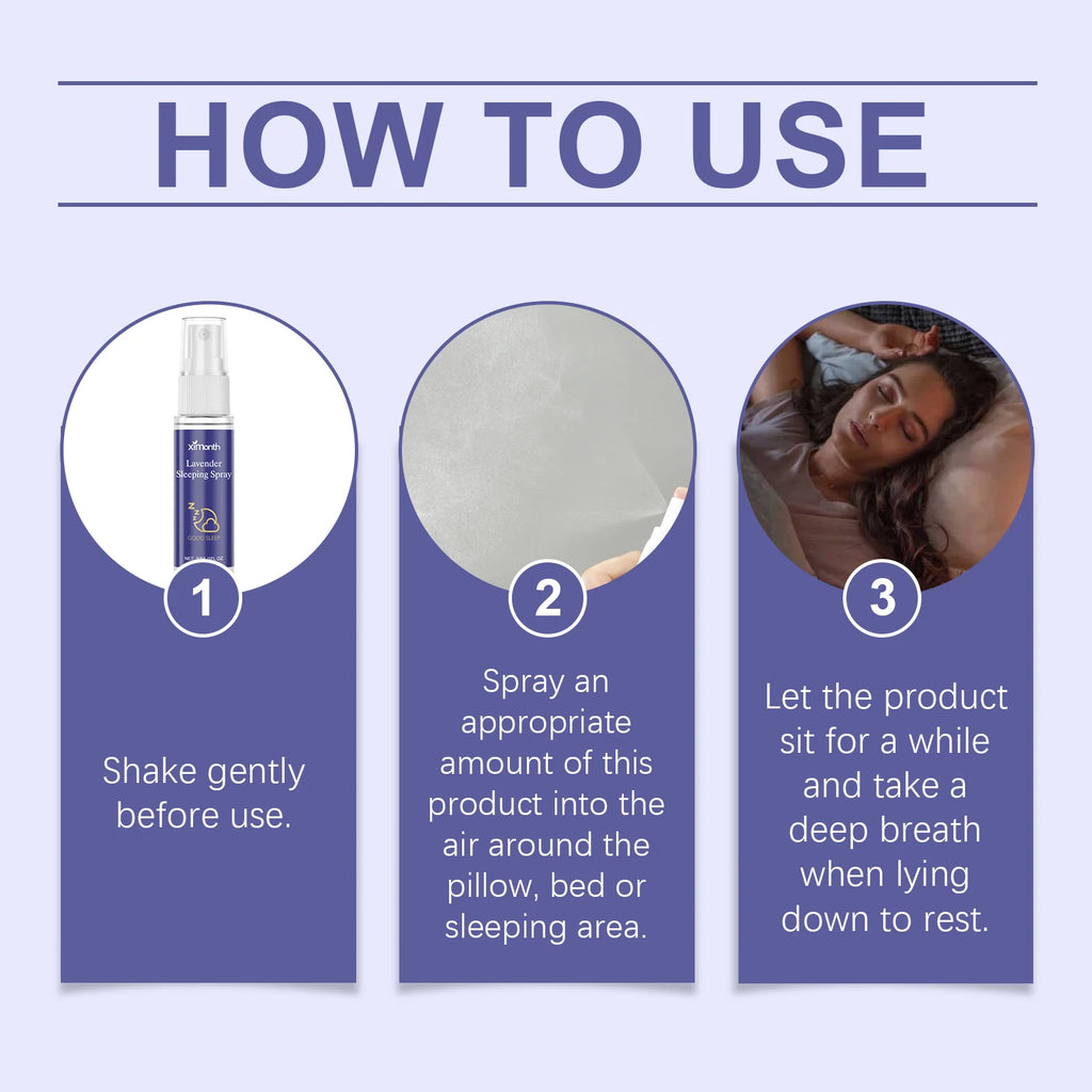 Lavender Aromatherapy Sleep Spray – Calming Pillow Mist 30ml Aromatherapy Sleep Spray Qst