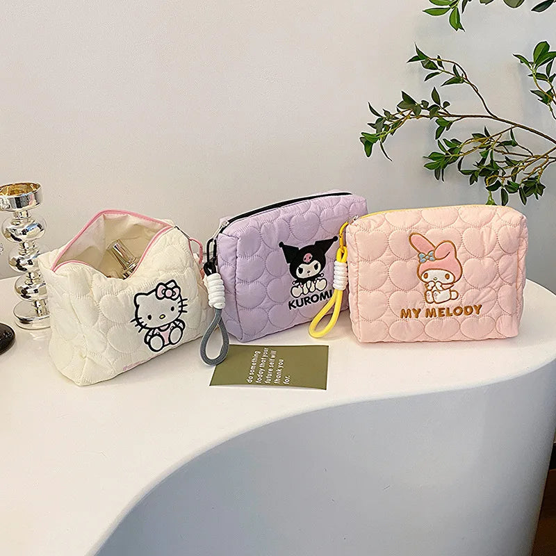 Sanrio Large Capacity Cosmetic Bag & Toiletry Pouch Cosmetic Travel Bag Qme