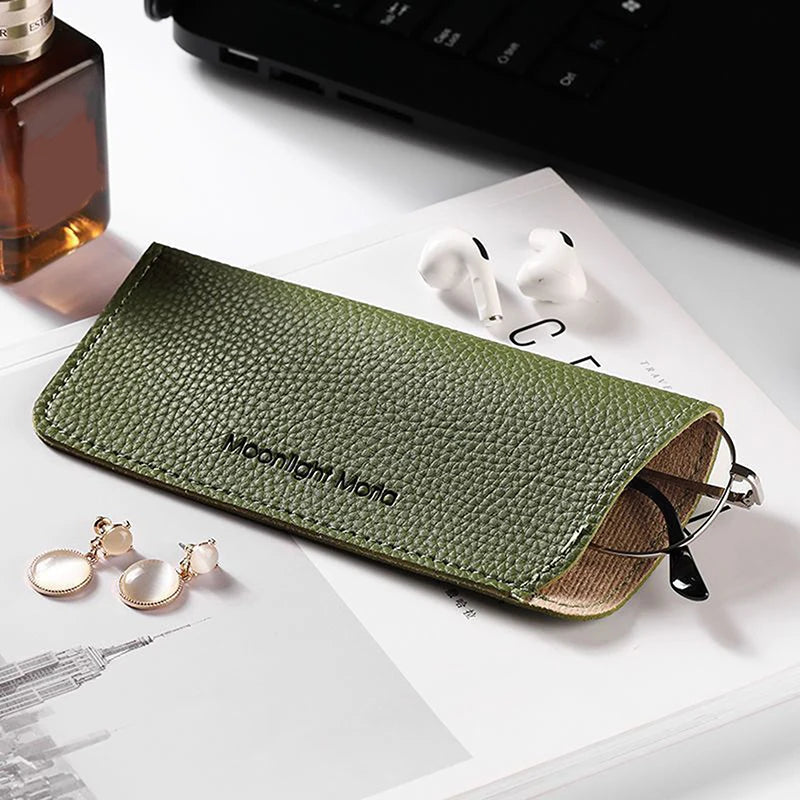 Portable PU Leather Glasses Case – Unisex Eyewear Protector Eyeglasses Case Qst A8