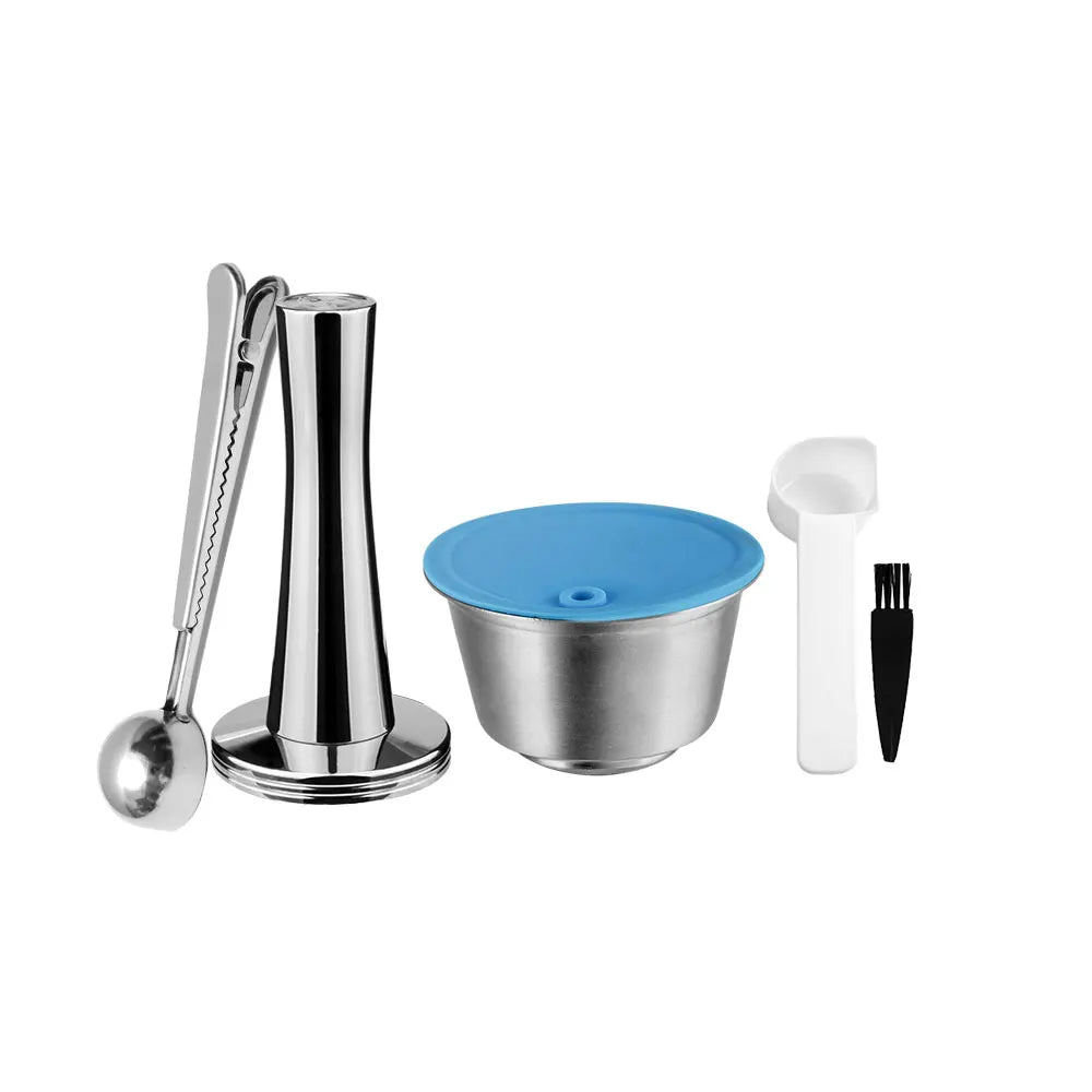 Reusable Stainless Steel Coffee Capsules for Dolce Gusto Reusable Coffee Capsule Qst 1 pod tamper s