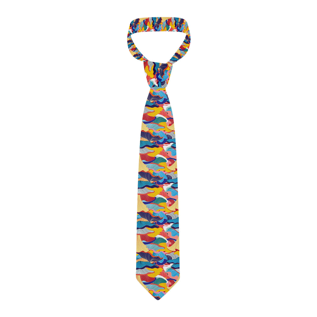 Men's Japanese Floral Necktie | 8cm Polyester Tie, 10 Colors Floral Necktie Qme
