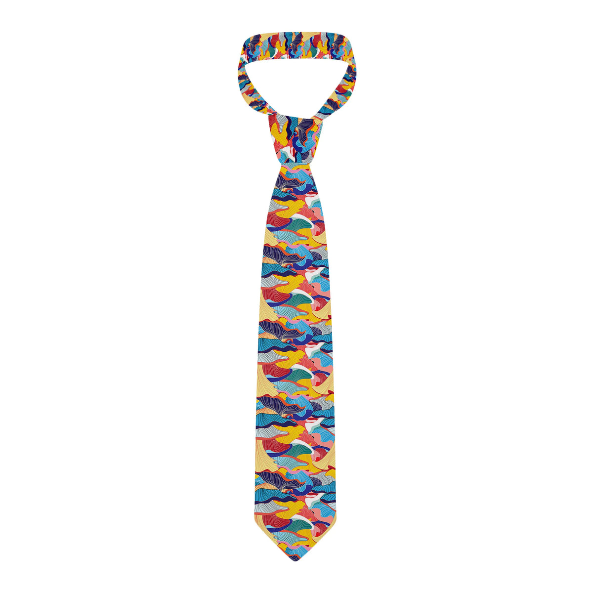 Men's Japanese Floral Necktie | 8cm Polyester Tie, 10 Colors Floral Necktie Qme