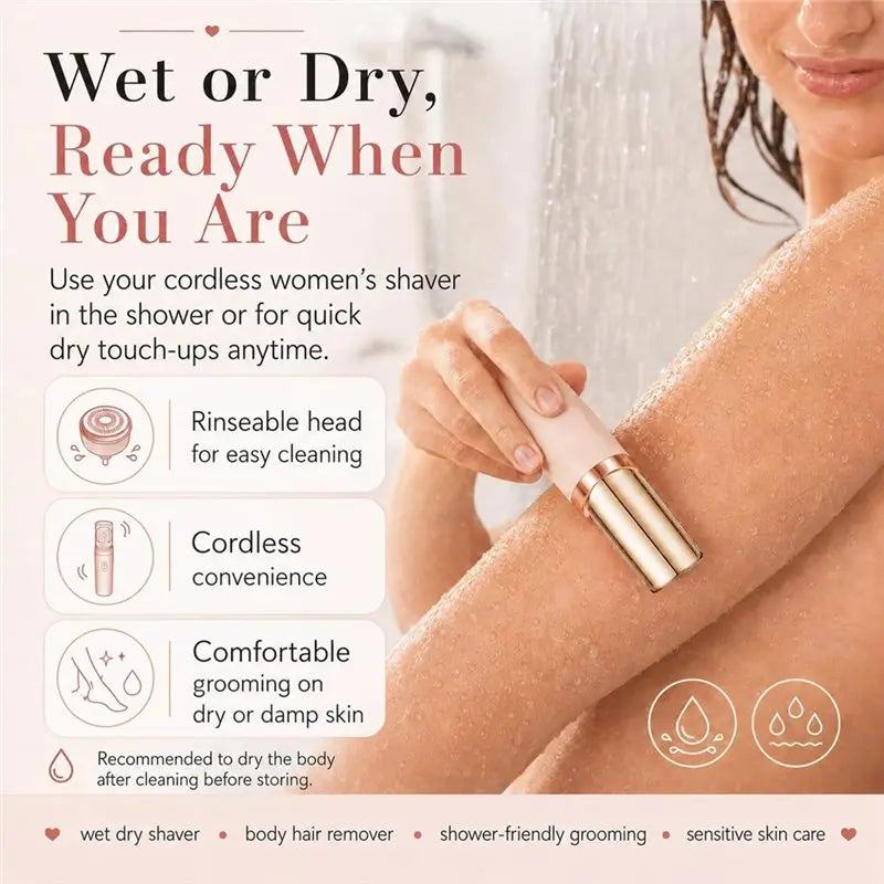 B15C 2-in-1 Electric Epilator with LED Light for Women Electric Epilator Qst As Shown USB Type-C
