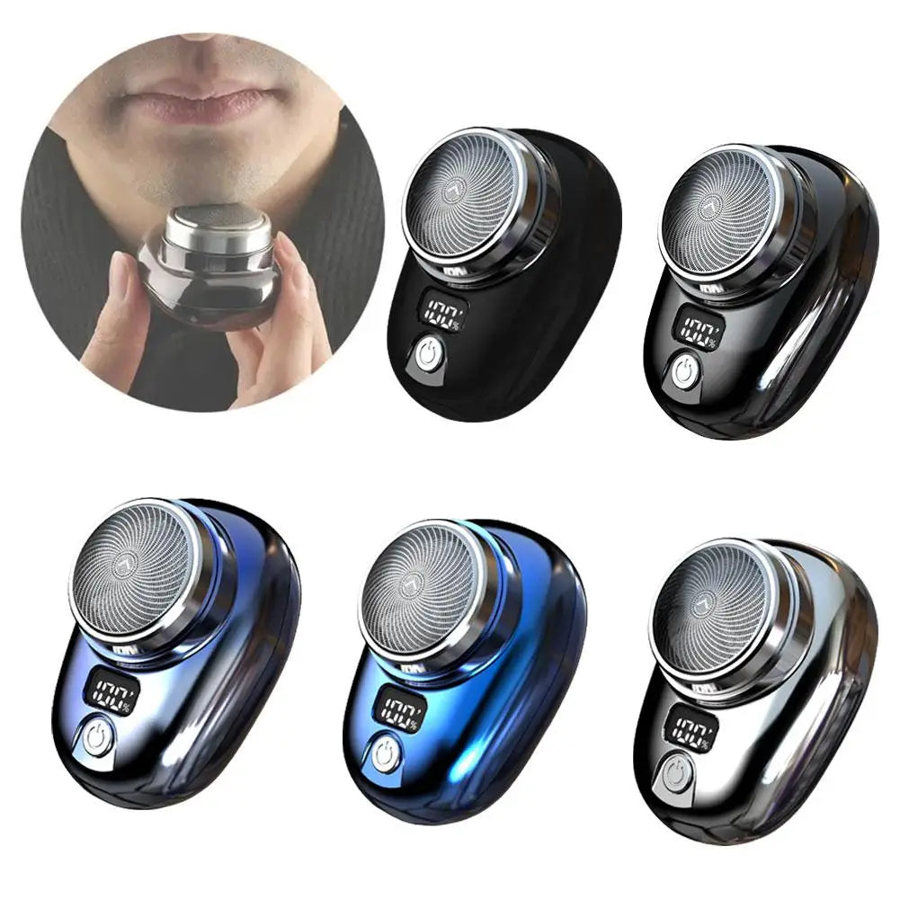 Mini Electric Razor for Men – Cordless Travel Shaver, Digital Display Electric Travel Shaver Qme