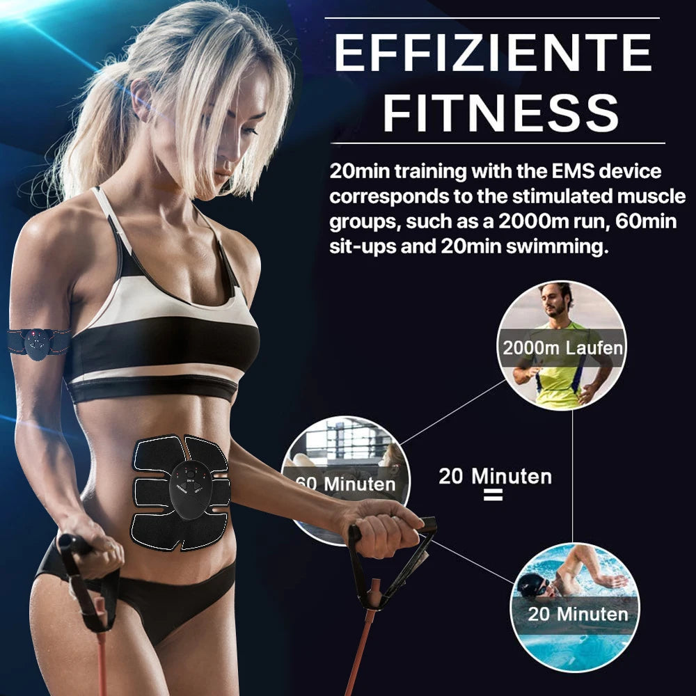 EMS Wireless Muscle Stimulator – Hip & ABS Body Toning Massager EMS Body Massager Qst