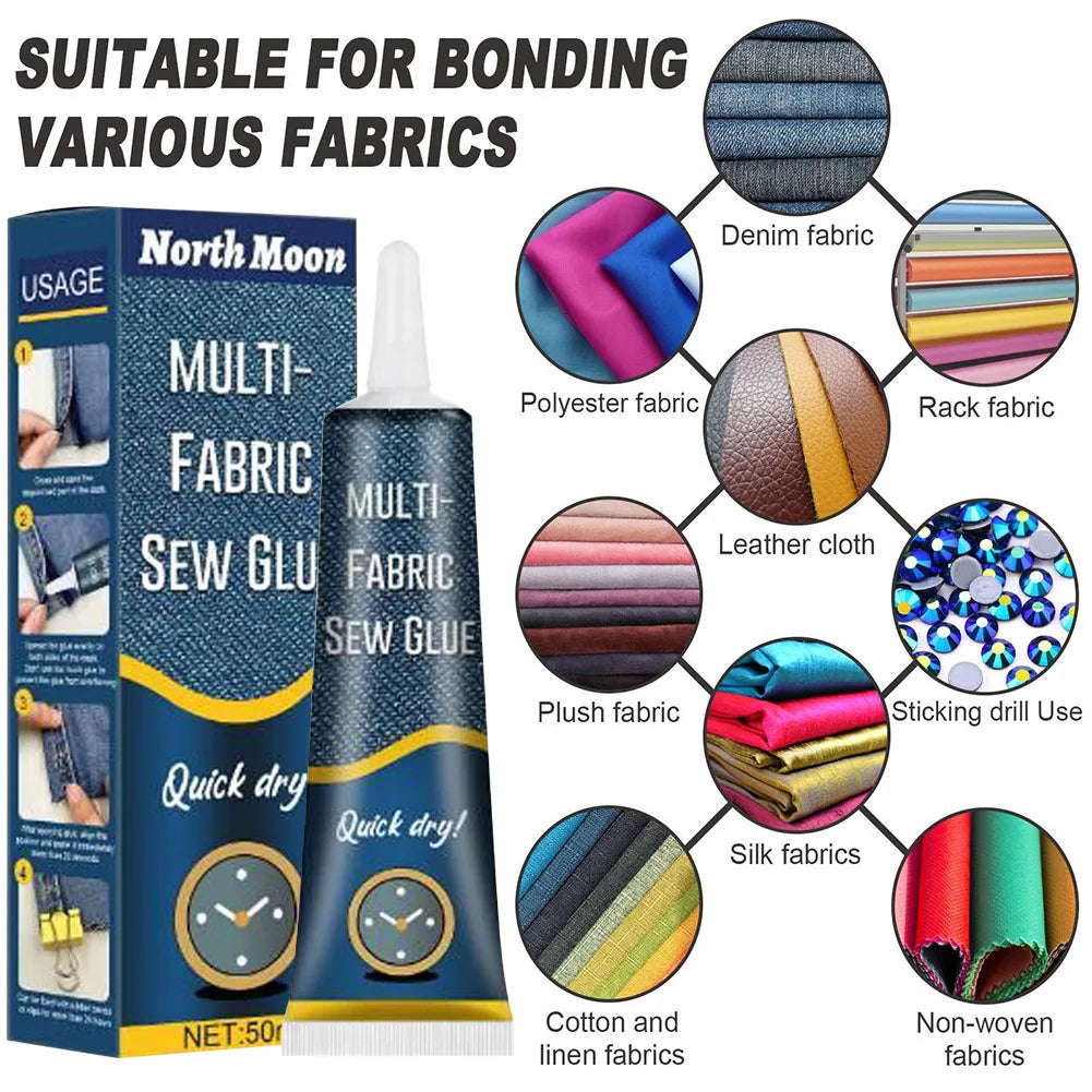 Waterproof Fabric Glue | No-Sew Patching & Seam Repair Adhesive Fabric Repair Adhesive Qme