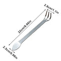 Handheld Stainless Steel Garden Rake – Rustproof 3-Prong Tool Garden Hand Rake Qme Default Title