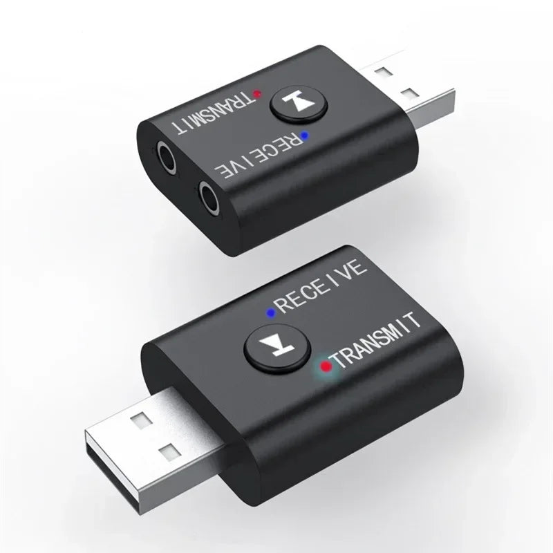 Bluetooth 5.0 Dual Audio Adapter – USB Receiver & Transmitter Bluetooth Audio Adapter Qme